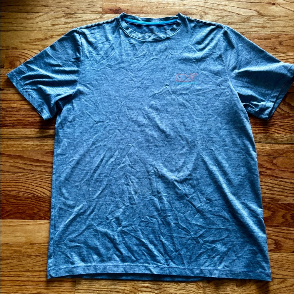 Vineyard Vines Heather Blue Short Sleeve Crewneck Tee